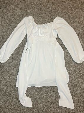 Altar'd State White Long Sleeve Dress